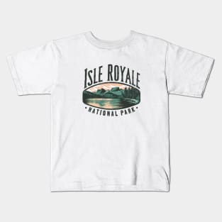 Isle Royale National Park Michigan Kids T-Shirt